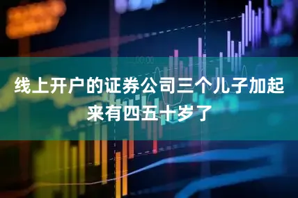 线上开户的证券公司三个儿子加起来有四五十岁了